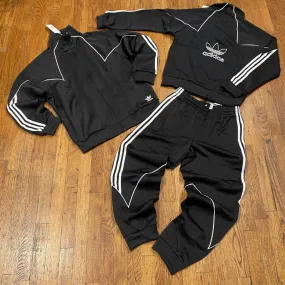 Adidas Original B TF AB POLY TT TRACKSUIT Men’s - BLACK/WHITE