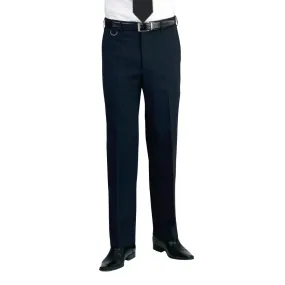 BA051-42 Brook Taverner Mens Long Leg Mars Black Waiting Trousers Size 42"