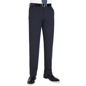 Brook Taverner Phoenix Tailored Fit Trouser - Navy Pindot