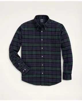 Brooks Brothers Men's Big & Tall Portuguese Flannel Shirt Navy/Green