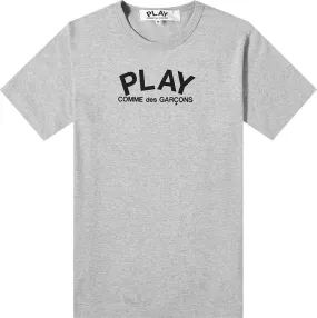 Comme des Garçons PLAY Back Logo Heart Tee 'Grey', gray