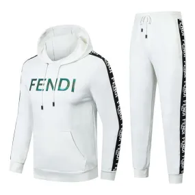 FD Luxury Men's Fashion Designer Hoodies  Tracksuits-White