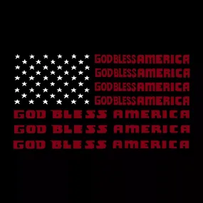 God Bless America - Men's Premium Word Art LA Pop Art T-Shirt