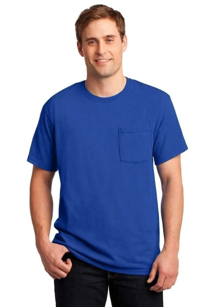 JERZEES 29P: Dri-Power Active 50/50 Cotton/Poly Pocket T Shirt