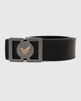 Leather Black Solid Belt - Umiro