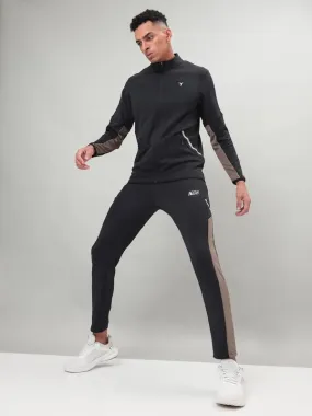 Men Solid Slim Fit Tracksuits with ELASTO LITE