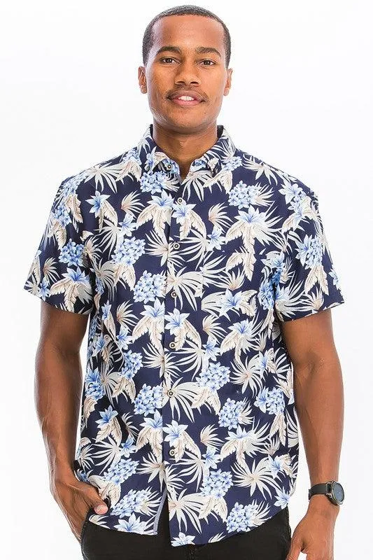 Mens Button Down Hawaiian Shirts