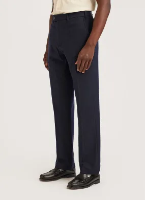 Tailored Wool Trousers | Navy