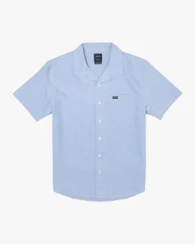 That'll Do Camp Short Sleeve Shirt - Oxford Blue