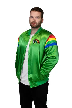 University of Hawaii Rainbow Warriors Men's Satin Button-up Bomber Jacket