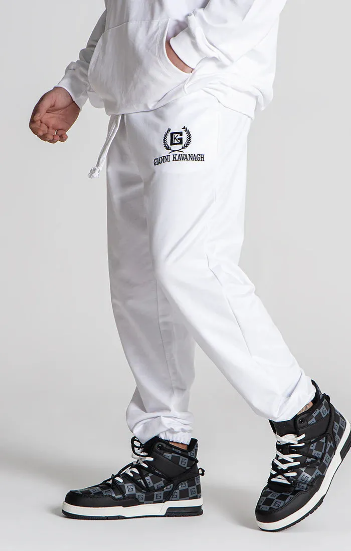 White Unity Loose Joggers